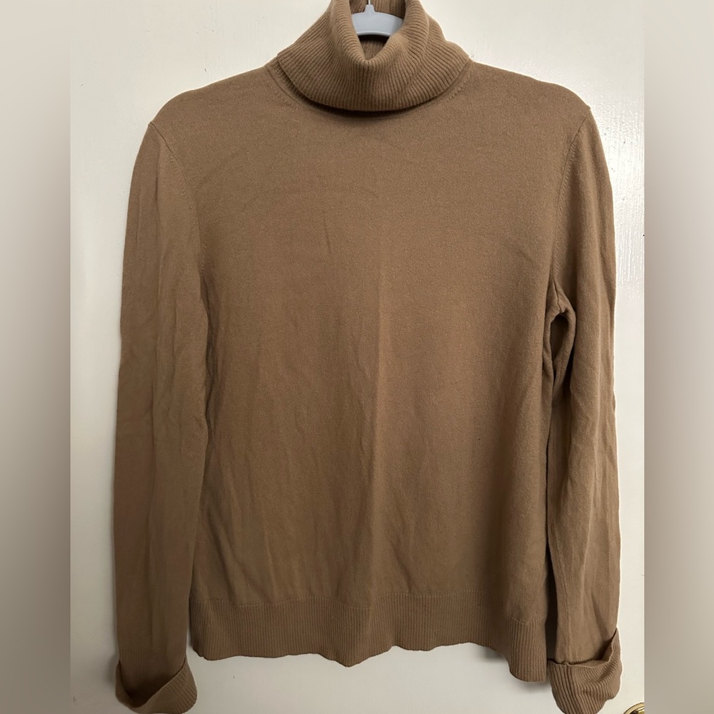 Tan turtleneck
